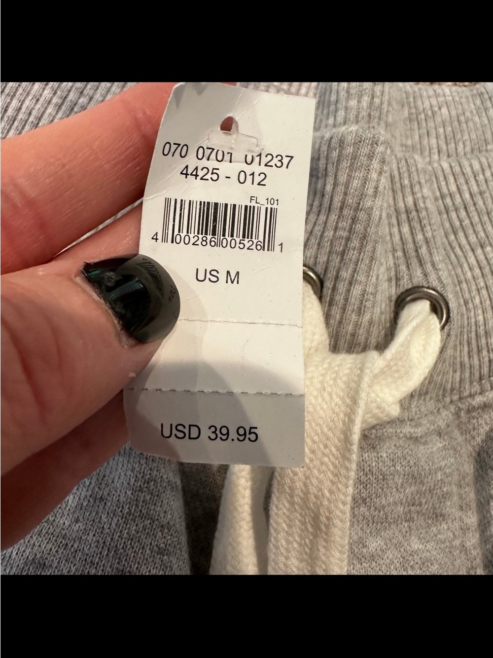 aerie Gray Distressed Jogger Sweatpants medium NWT - Picture 6 of 8
